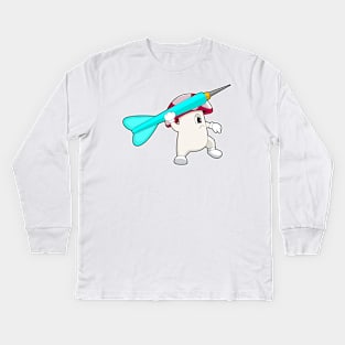 Mushroom Darts Dart Kids Long Sleeve T-Shirt